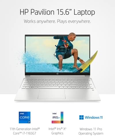 HP Pavilion 15 Laptop, 11th Gen Intel Core i7 - 1165g7 procesor & amp; Sceptre IPS 24-inčni Monitor