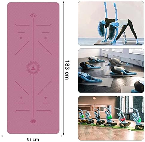 Yoga Mat neklizajuća teksturna površina, debela podloga za fitnes i trening za jogu, Pilates