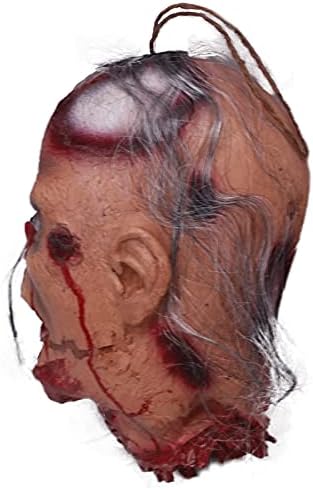 Demi Sharky rezano od glave, Halloween zastrašujuća realistična viseći prokleta krvava glava sa ukrasima