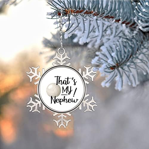 Odbojka nećak Snowflake ukrasi Odbojkaški ukras za božićno drvce dekor personalizirani Božićni