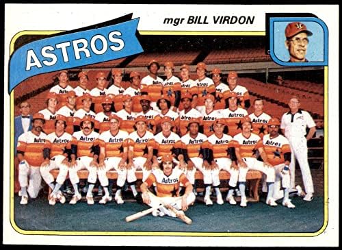 1980 TOPPS 82 Kontrolni popis tima Astros Bill Virdon Houston Astros NM / MT Astros