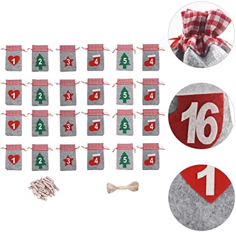 2setsdrawstring štipaljke za odjeću vreće za Burlap, pokloni Favors, drveni kalendari Favor Jute Wrapper