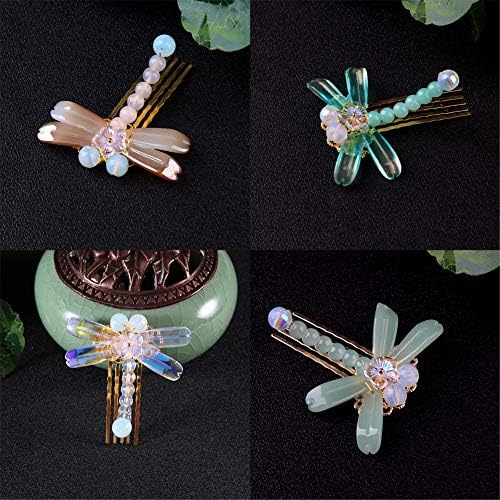 Dragonfly Hair Clip Crystal Hair Pins Bridal Prom Hair Pins Wedding Hair Barrette Accessories For
