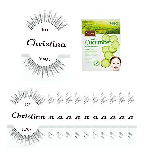 12x trepavice - # 41 Christina ljudske kose lažne trepavice
