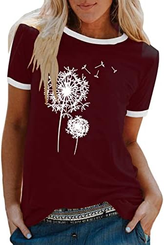 Najpopularna košulja za žensko Jesen Ljeto Kratki rukav Trendy Pamuk Crewneck Graphic Lounge bluza FP FP