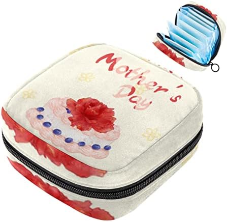Oryuekan sanitarne vrećice za pohranu sa salvetom, prijenosna torba za žene za žene Djevojke Menstrualne kupelice, majčin dan karanfil za torte