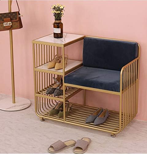 TJLSS Kreativna klupa za cipele sa 4 sloja stalak za cipele Kombinacija stolice za skladištenje ormara
