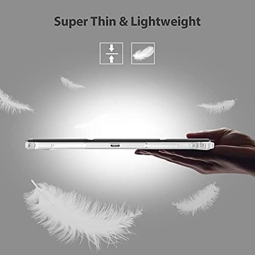 Gahwa New iPad Pro 11 inčni Case 2022/2021/2020/2018 sa držačem olovke, Smart iPad Clear Case Cover