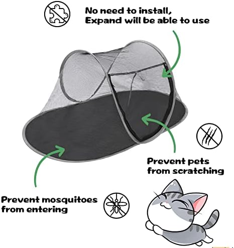 Cat TENTOR, šator za kućne ljubimce Prikladan za mačke i male životinje, unutarnji reprodukcijski šator za prijenosni šarmer sa torbom za nošenje