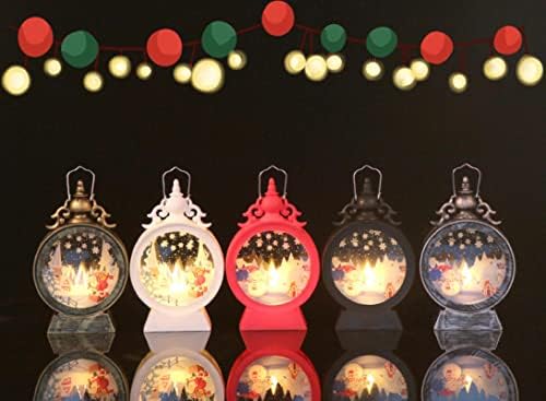 KESTY Božić dekoracije LED Vintage Vjetar lampa Ornament božićno drvo viseća dekoracija nova svijeća prijenosni
