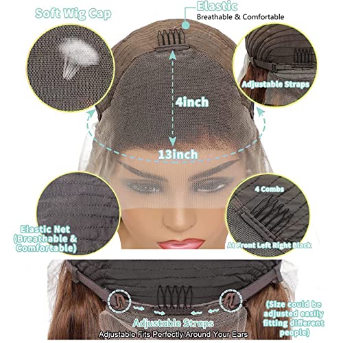 Ownmehair Ombre čipkasta prednja perika ljudska kosa 13x4 Body Wave čipkaste prednje perike ljudska