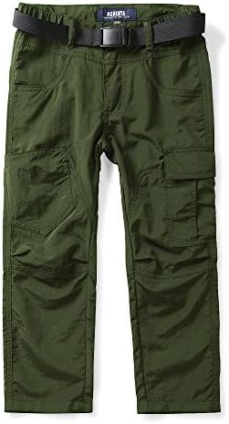 MesinseFra Boy's muške pantalone za planinarenje, omladinski lagani casual brzog sušenja Radno penjanje pantalonama sa džepovima