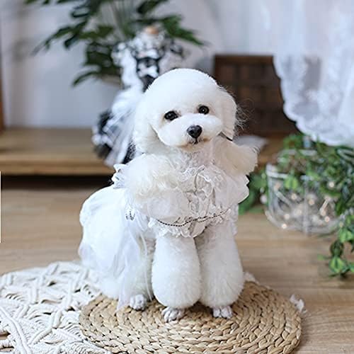 FEGOCLT modna revija vjenčanica Puff rukav mačke i pseća haljina Teddy Bichon za pse / mačke