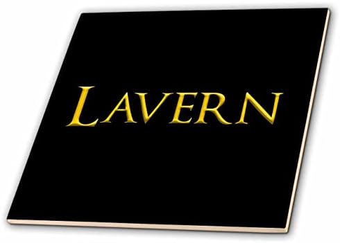 3drose Lavern prelijepo ime za dječaka u Americi. Žuta na crnom-pločice