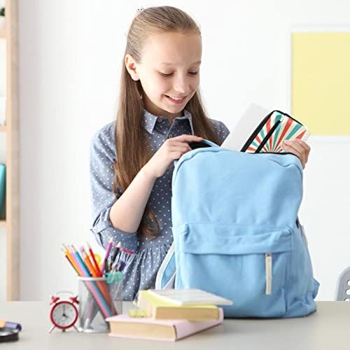 Guerotkr Case, torbica za olovku, futrola za olovke, torbica za olovke, male torbice za olovke, apstraktne crvene plave pruge Art uzorak