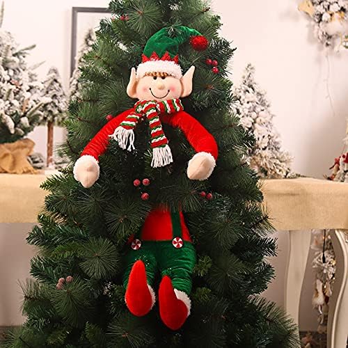 Božićni ukrasi Božićne ukrase božićne ukrase Božićno selo ukrasi Božić zagrljaj Santa Claus Tree Topper- Božićno