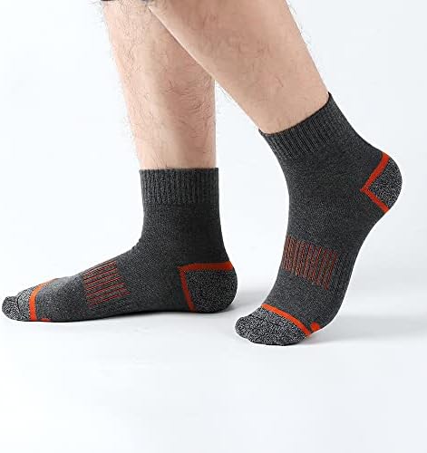J.WMeet Muški četverokutni čarape Atletski trčanje planinarski jastuk Performanse Ventilacijske sportske pamučne