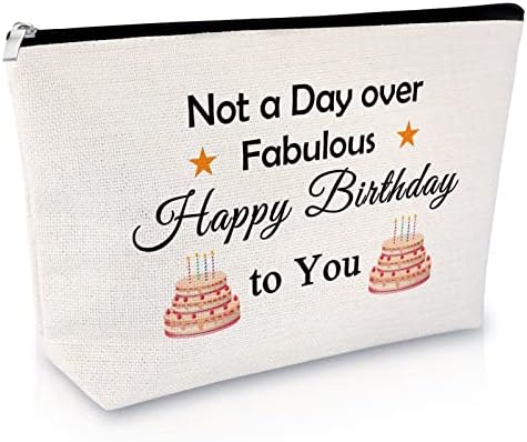 Rođendanski poklon za ženska torba za šminku Happy Rođendan poklon za mamu prijatelju Coverker Cosmetic Bag
