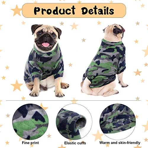 6 komada džemperi za pse Zim Chihuahua Odjeća za odjeću ZVEZDA STRANIČNA PASA topla košulja Zimska štenadna