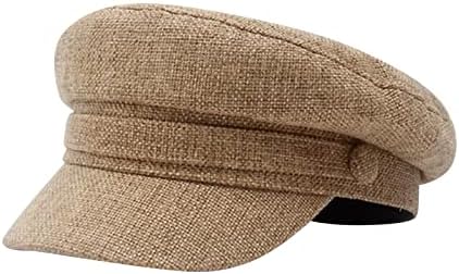 Pamučna posteljina mornarica šešir žene svestrane britanske beretke šešire