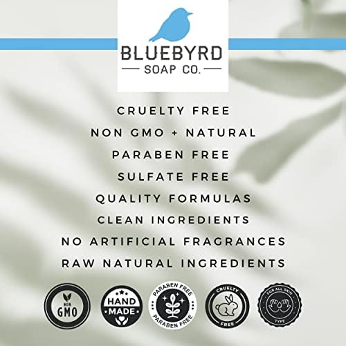 Bluebyrd sapun badem + med ulje za tuširanje i kupatilo | Hidratantni bademovo tuširanje ulja | Prirodno sredstvo za ulje za tijelo sa slatkim bademom, suncokret, ulje marelice | Revitaliziranje ulja za kupanje