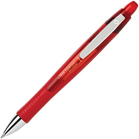 Office Depot Super Comfort Grip hemijske olovke na uvlačenje, 1,0 mm, srednje tačke, crvene bačve, crveno mastilo,