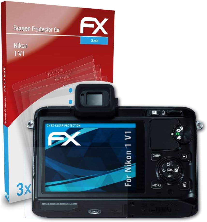Atfolix Zaštitni film Kompatibilan je s Nikon 1 V1 zaštitnikom zaslona, ​​ultra-bistrog FX zaštitni