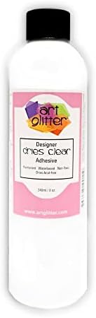 Art Institute Glitter Refill Bottle, 8 oz-jedno pakovanje, 4336846143 Dries Clear Adhesive Glue