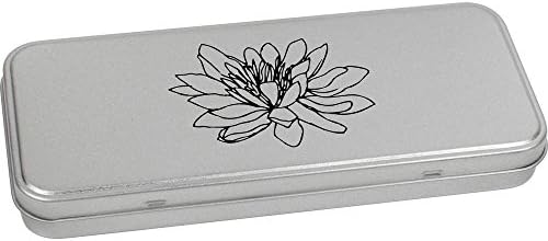Azeeda 110mm 'Vodeni ljiljani cvijet otvorena' metalna kutija za šarku