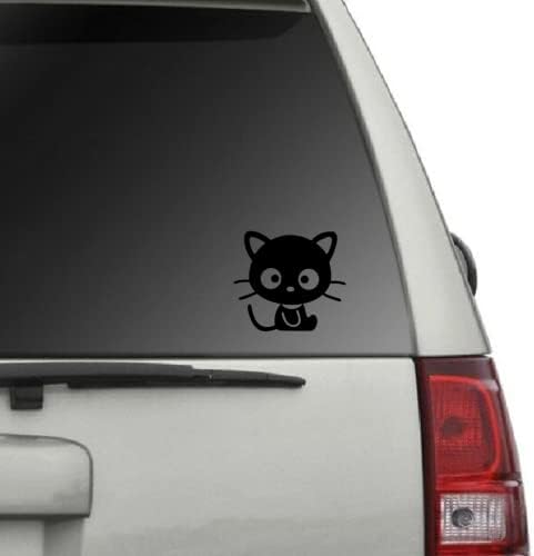 Slatka Kitty Cat Vinyl naljepnica za naljepnicu | Automobili Kamioni Vans Zidovi Prijenosna računala | Crna