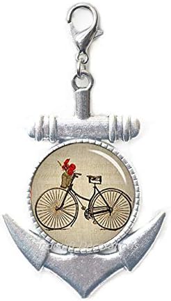 HandcraftDecorations Bicikl kopča za jastog jastoga Bicikl Sidro zipca Povucite biciklistički nakit, pokloni
