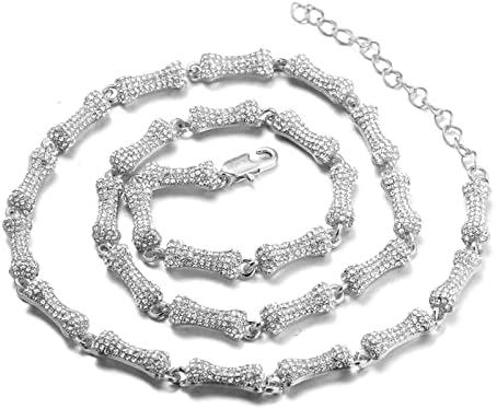 Halukakah zlatni lanac Diamond izlečen za velike pse, platinasto bijelo zlato pozlaćeno 6 mm širokog
