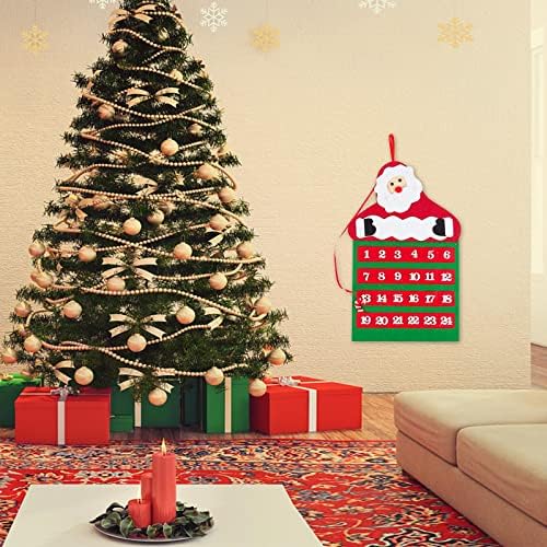 Božić 24 Dana Odbrojavanje Kalendar Božić Ukras Zalihe Netkani Kalendar Privjesak Božićno Drvo U Obliku