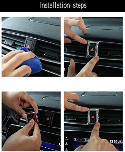 HHLOU za Honda CRV Bling opasan poklopac signala Crystal Shiny Accessory unutrašnja oprema kompatibilna sa Honda CRV