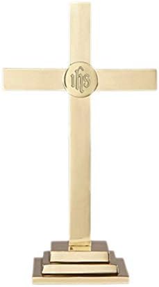 Klasični oltarski križ Sudbury Mesing sa IHS amblemom, 24 inčem