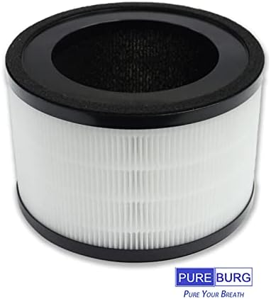 Pureburg 2-paket zamjena trostepenih HEPA filtera Kompatibilan je s mikom pročišćivačem zraka Ibuki M