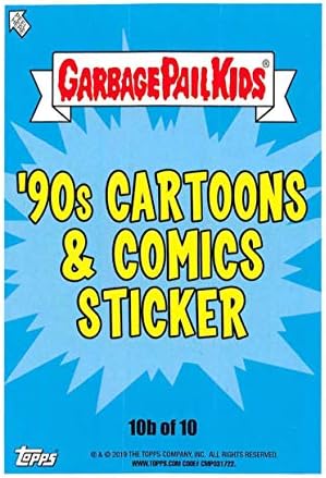 2019 gornje smeće za smeće Djeca mrzimo 90-ih naljepnice za crtane filmove i stripove B # 10 devedesetih COM-MICK kolekcionarsko kolekcionarska naljepnica za trgovanje (strip C