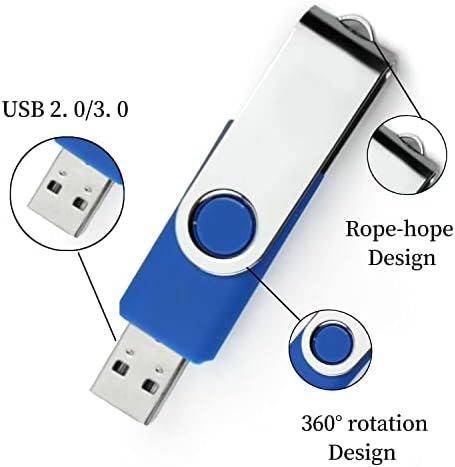 Ultra brzi USB 64GB flash memorijski štap, prenosivi pogoni palca za PC, Mac, audio audio-auta.