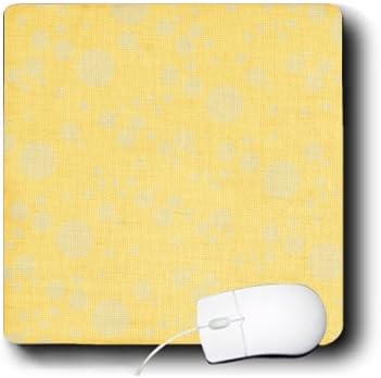 3Droza LLC 8 x 8 x 0,25 inča jastučić miša, van bijelih točkica na žutom obliku