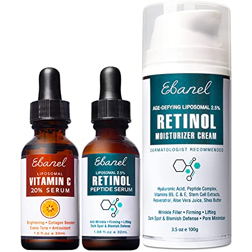 Ebanel paket od 20% seruma vitamina C, 2,5% seruma retinola i 2,5% hidratantne kreme sa retinolom
