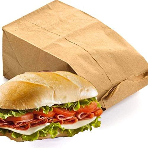 3 funte torbe za ručak 500 smeđe papirne kese za ručak 3 lb smeđe papirne vreće za ručak sendvič smeđe papirne