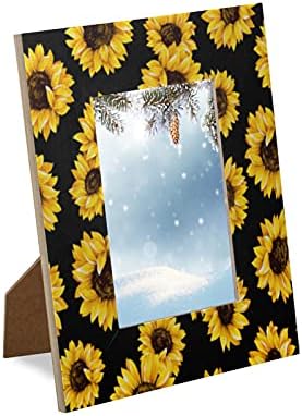 Bardic suncokret 4x6 okviri za slike cvijet okvir za fotografije od punog drveta prikaz okvira
