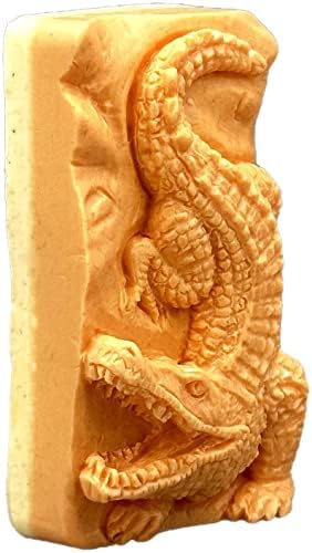 Crocodile Silikonska kalup sapuna sa sapunom od molbe WAX ​​Resin Clay Alligator