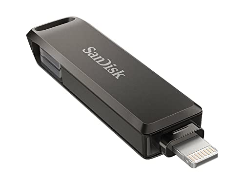 SanDisk 256GB Ixpand Luxe Dual Flash Drive za iPhone, iPad munje i USB-C kompatibilne uređaje SDIX70N-256G snop sa GORAM LANYARD
