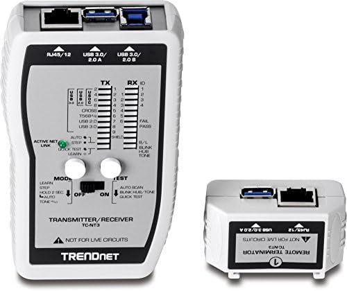 TrendNet VDV i USB tester kabela, TC-NT3, crna