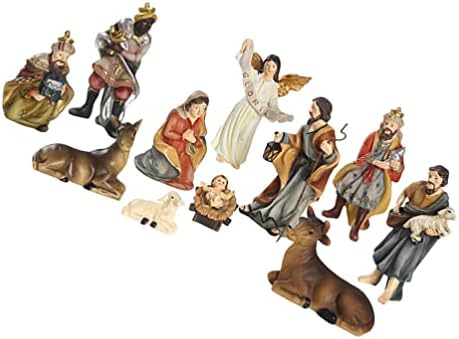 Angoily rođenja Setovi za Božić zatvoreni dekoracije Resin rođenja figurice Set Božić selo Rođenja
