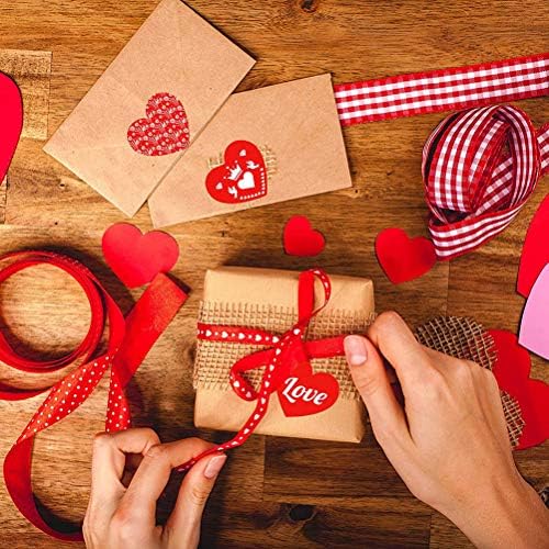 1 Roll Valentine's Day Love Heart uzorak zaptivanje naljepnica Ljepilo poklon naljepnica Valentine's favoris