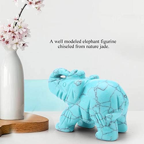 2inch kristalne figurice slonova, prirodno jade isklesano slonove sretne sretne figurice za namještaj na domaćem uređenju