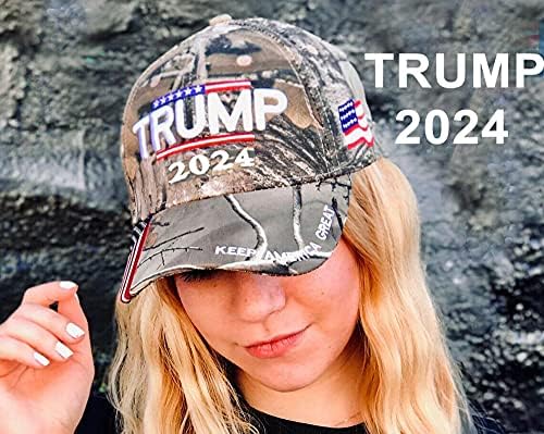 Proizvedeno u SAD Donald Trump šešir 2024 MAGA drži Ameriku veliki Camo šešir podesivi šešir za bejzbol