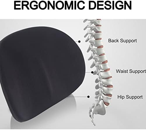 Veliki jastuk za potporu lumbalnog leđa, ergonomski dizajn Back Podrška jastuk za ublažavanje bolova u leđima, ideja za uredsku stolicu ili autosjedalica